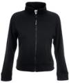 62116 Lady Fit Sweat Jacket Black colour image
